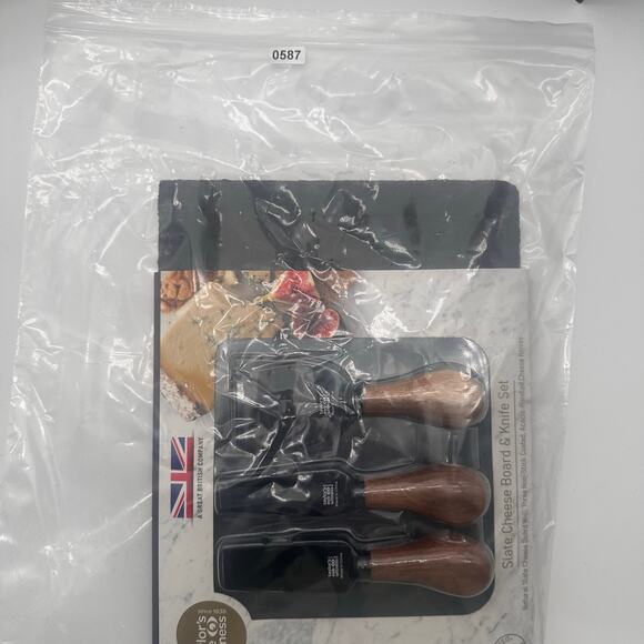 Tayler’s eyewitness slate cheese board and knife set charcuterie 10 years EUC - Picture 4 of 16